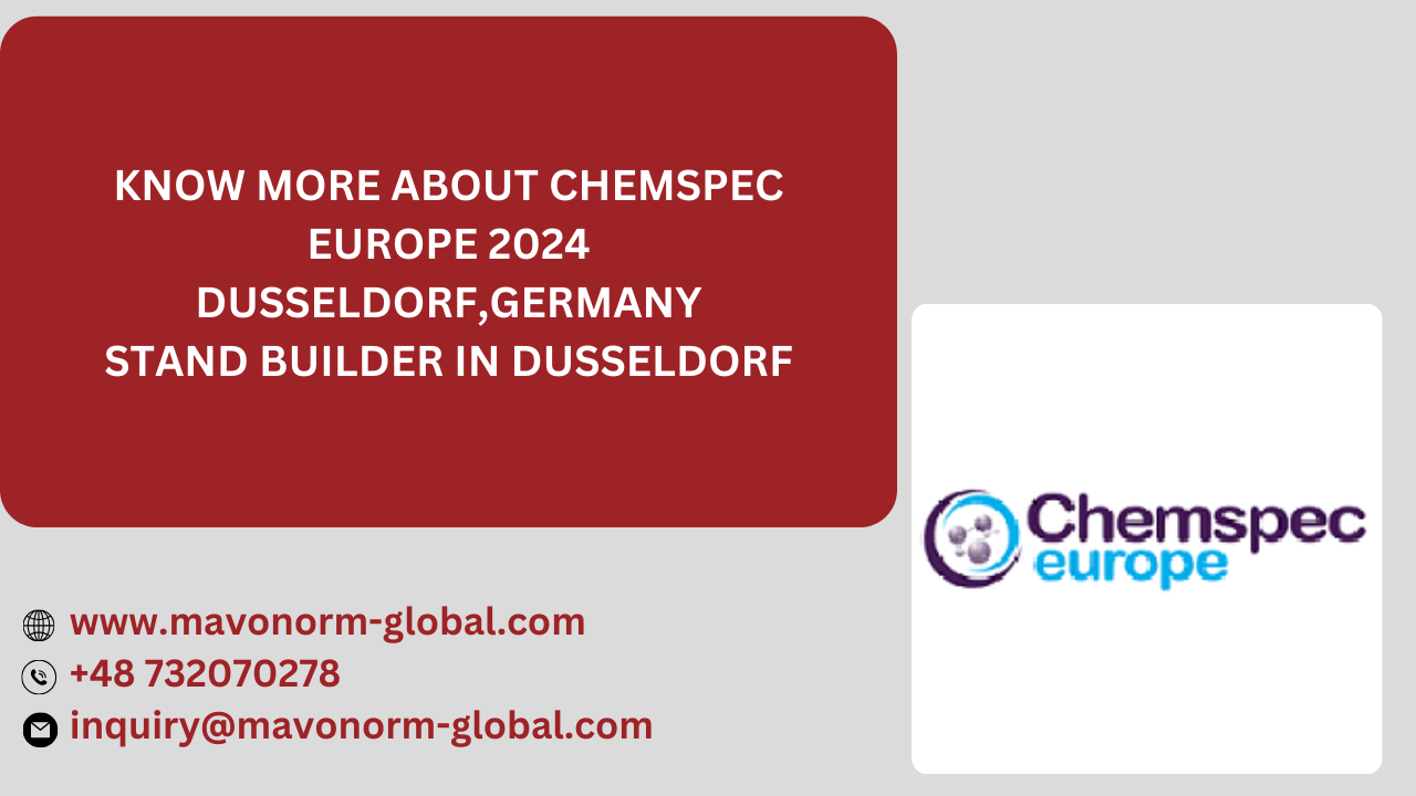 Exhibition Stand Design and Booth Builder in Chemspec Europe 2024 Dusseldorf, Germany