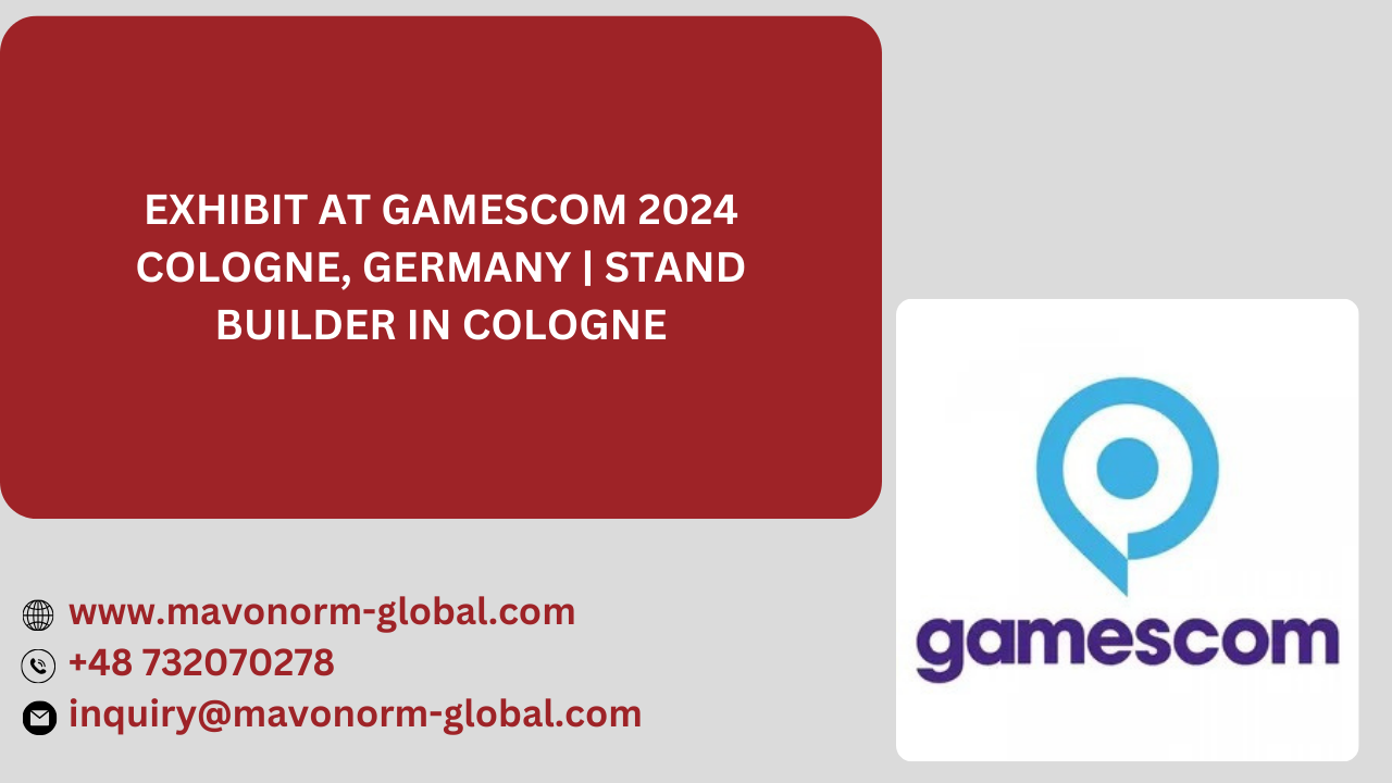 Exhibition Booth Builder and Contractor in Gamescom 2024 Cologne, Germany